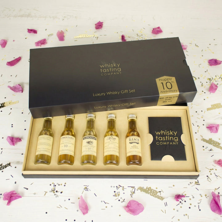 Personalised 10th Anniversary Whisky Gift Set