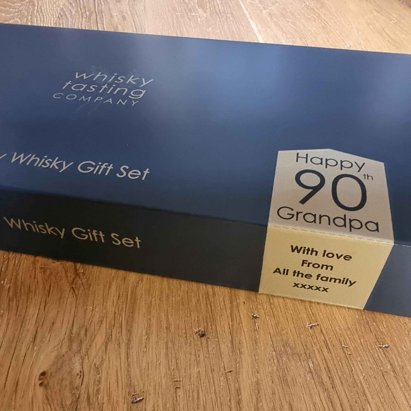 90th birthday premium and old Scotch whisky gift set