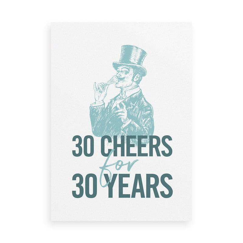 30 Cheers for 30 years with gentleman drinking
