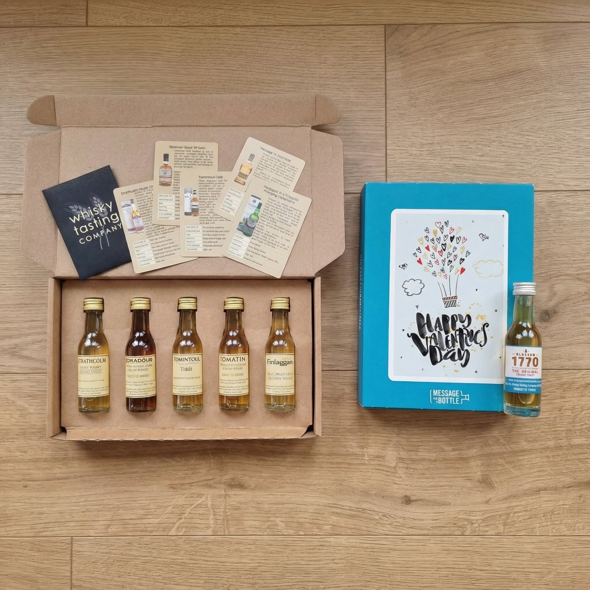 Valentines Whisky Sets and Whisky Cards