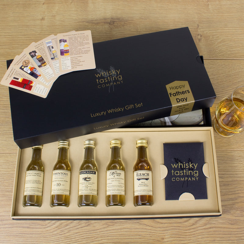 PERSONALISED FATHERS DAY OLD & RARE SCOTCH WHISKY GIFT SET