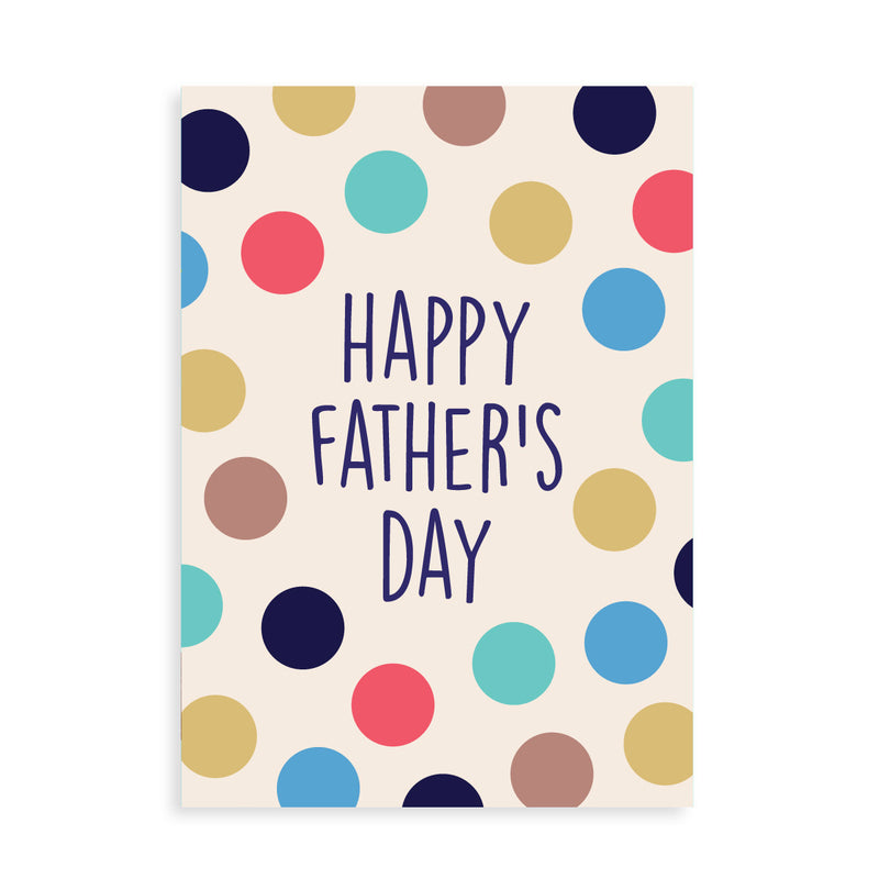 Dotty Fathers Day Card With Whisky, Gin, Vodka, Brandy