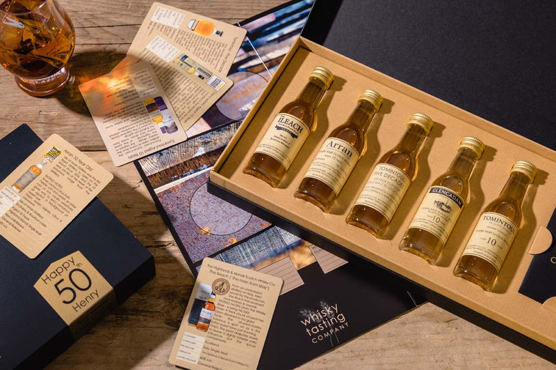 50 year old single malt Scotch whisky in gift set